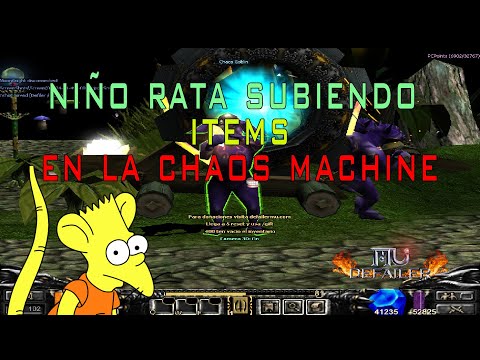 Niño rata usando la Chaos Machine Mu Online
