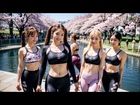 [4k가로]AI 많은 사람들이 벚꽃을 보러 왔네요. A lot of people came to see the cherry blossoms #aiart #style #fashion