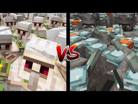Thumbnail for Minecraft: 100 IRON GOLENS VS 100 RAVAGERS! (QUEM É MAIS FORTE?)