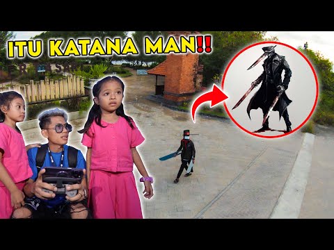 GAWAT DRONE MEREKAM ADA SOSOK KATANA MAN DI DUNIA NYATA!! SEREEEM BANGET!!