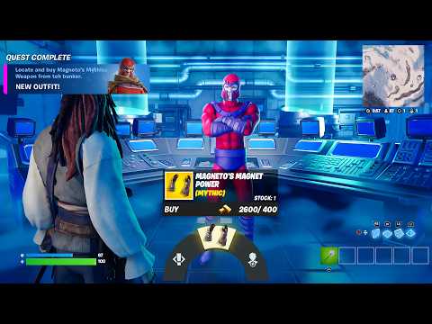 Fortnite  BUNKER is NOW OPEN! (Magneto Mythic Location)