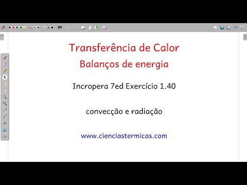 Transferência de calor: exercício. Incropera7ed Ex 1.40