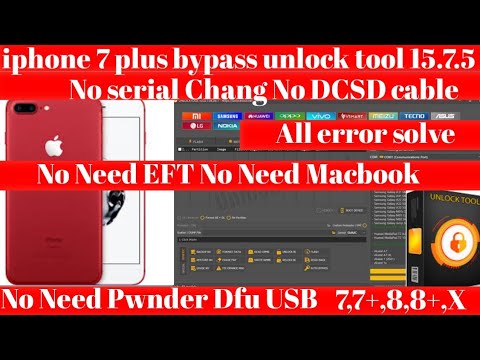 Thumbnail for iphone 7plus Hello Screen Bypass done with unlock tool 15.7.5.New update.#iphone