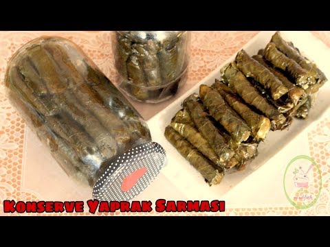 Kavanozda Yaprak Sarması Konservesi | Pratik Saklama Yolları | ŞEFFAF MUTFAK