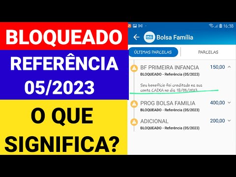 BOLSA FAMÍLIA  BENEFÍCIO BLOQUEADO REFERÊNCIA 05 2023! APÓS O SAQUE! O QUE SIGNIFICA
