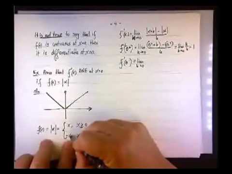 The Derivative of the Absolute Value Function at x = 0.mp4
