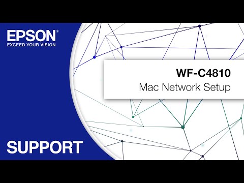 Thumbnail for WorkForce Pro WF-C4810 | Mac Network Setup