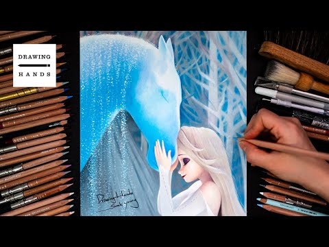 Drawing Frozen2 - Elsa &amp; Nokk [Drawing Hands]
