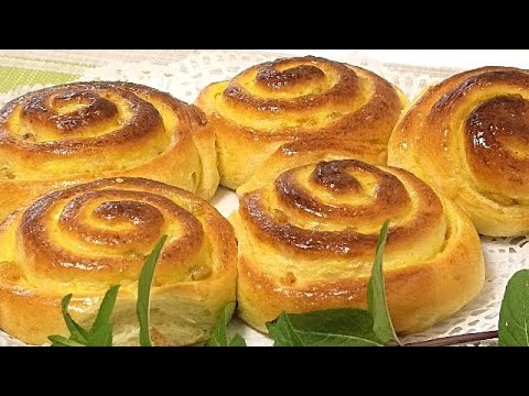 Завитушки с кремом. Булочки-пирожные/Buns with cream