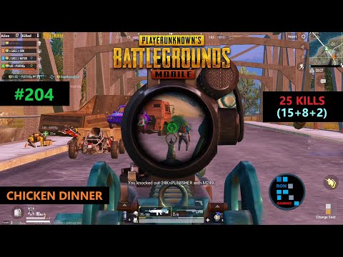 Thumbnail for PUBG MOBILE | AMAZING "25 KILLS" RUSH GAMEPLAY CHICKEN DINNER