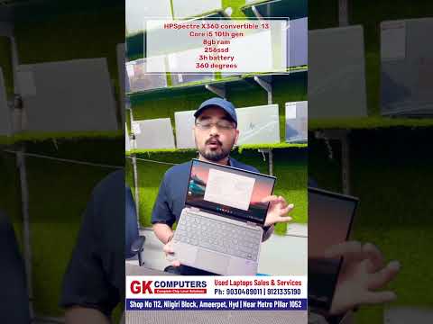 Thumbnail for HPSpectre X360 convertible  13Core i5 10th gen 8gb ram 256ssd 3h battery 360 degrees