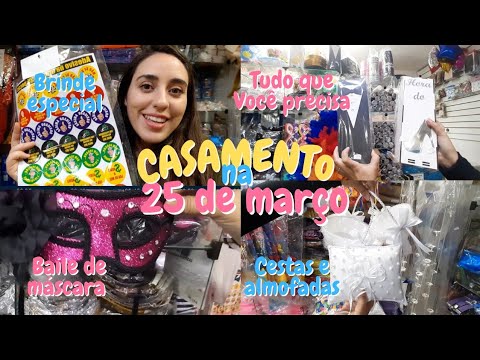 FESTA DE CASAMENTO, BALADA, BAILE DE MÁSCARA E MUITOS ACESSÓRIOS NA MJ ARTIGOS 25 DE MARÇO