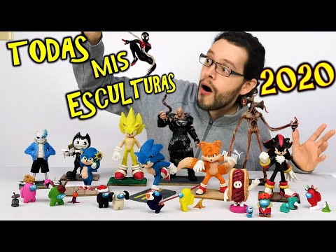 TERRORÍFICO TRIUNFO! Todas Mis ESCULTURAS de Plastilina  2020 | DibujAme Un