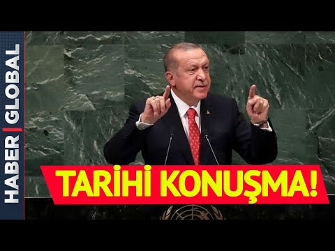 Cumhurbaşkanı Erdoğan BM&apos;de Dünyanın Karşına Geçti! Tarihi  Mesajlar