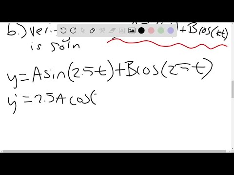 Thumbnail for (a) For what values of k does the function y=cosk t satisfy the differential equation 4 y^'…