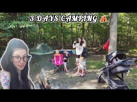 Single Mom of 4 Babies Ohio Camping Trip - Baptized in a Lake, Cooking over a fire, + more