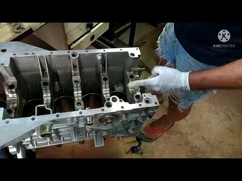 montagem do virabrequim do motor do pegeot e 306 (Episódio 2 montagem do motor)