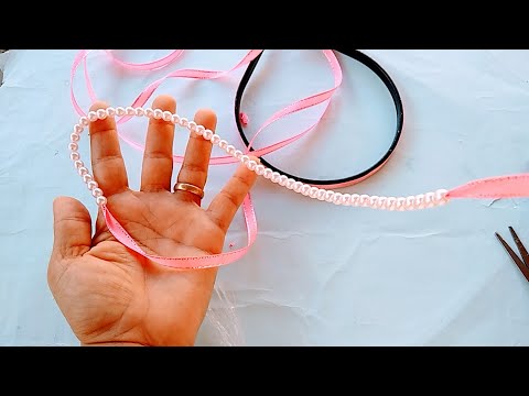 tiara de pérolas super fácil e muito lindaa ???? leia descrição ????