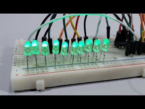 SECUENCIA de 10 LEDS Muy Fácil de Hacer