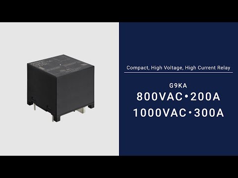 OMRON Power Relay of 800VAC 200A/ 1000VAC 300A | Switching Ability with Ultra-low Contact Resistance