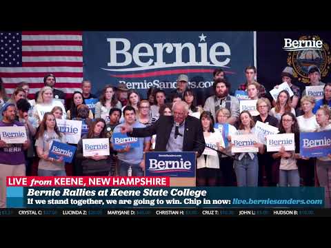 Thumbnail for Bernie Rallies at Keene State College