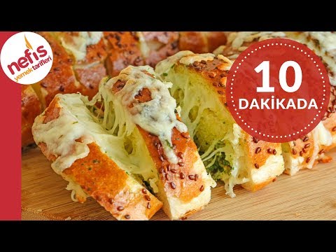 10 DAKİKADA HAZIR ⏰ Sarımsaklı Baget Ekmek Tarifi
