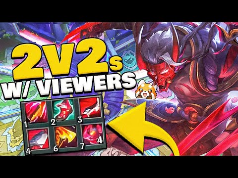 BEST ZED BUILD IN ARENA?! (2v2s W/ Viewers)