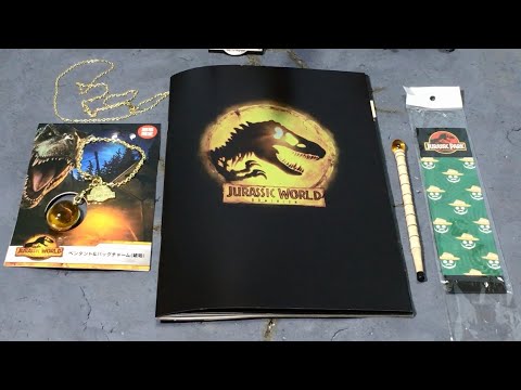 ジュラシックワールド新たなる支配者 劇場グッズ レビュー!ネタバレなし!Jurassic World Dominion Japanese merchandise Review 恐竜 dinosaur