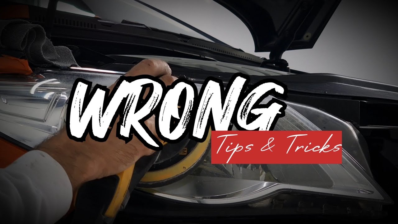 HEADLIGHTS SANDING like a PRO without pigtails / Tips and Tricks