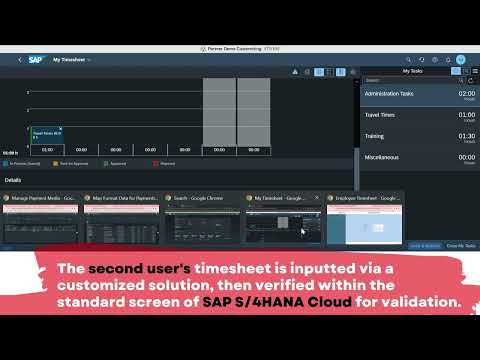 Thumbnail for SAP S/4HANA Timesheet Management