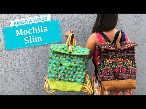 DIY - Como costurar a Mochila mais fácil do mundo - Mochila Slim