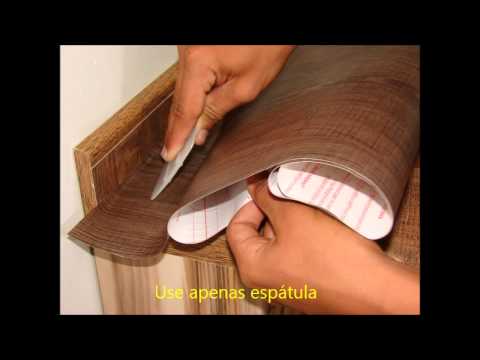 Carvalho Marrom, revestimento adesivo que imita madeira