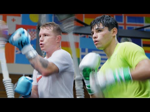 Training Camp Day 1: Sparring at Canelo Álvarez&apos;s Gym | Ryan Garcia Vlogs