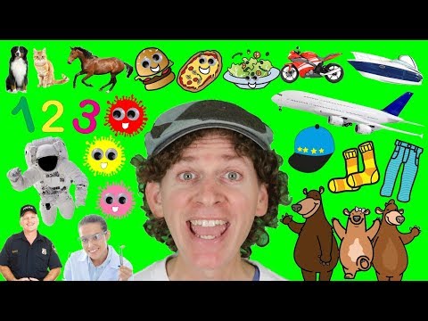 My First 100 Words in English Chant With Matt | Numbers, Colors, Animals | Learn English Kids
