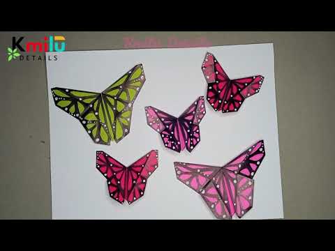 Cómo hacer mariposas de papel fácil y rápido origami ???? origami butterfly