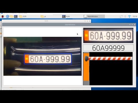 GUI read plates on Raspberry pi real-time