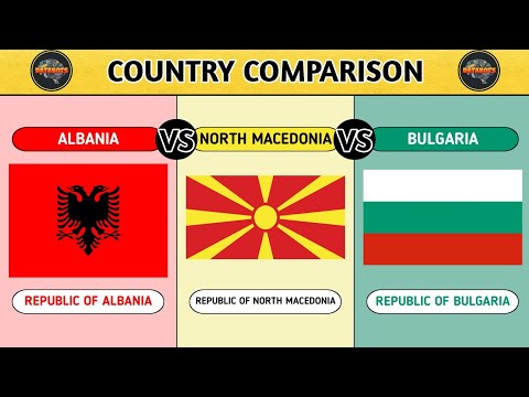 Albania VS North Macedonia VS Bulgaria - Country Comparison