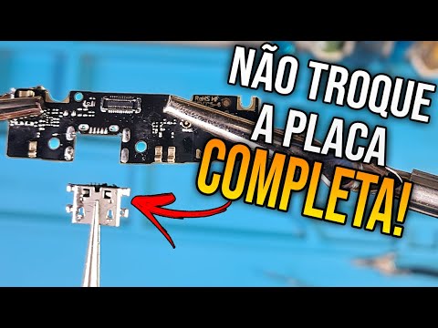 Como Trocar Só o Conector da Plaquinha de Carga de Qualquer Celular (Passo a Passo)