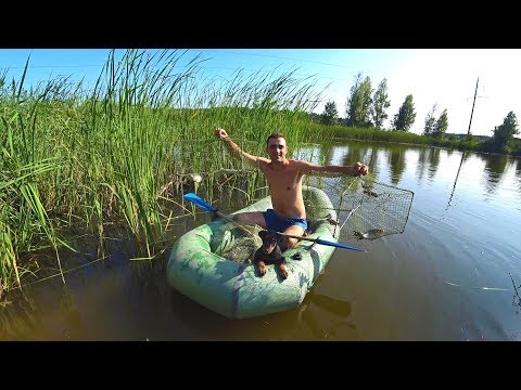 ЛОВЛЯ РАКОВ  НА ОЗЕРЕ ГОТОВЛЮ ХИНКАЛИ ИЗ РАКОВ