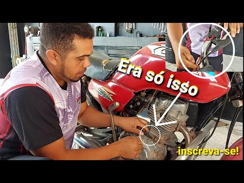 Moto sem força muitos trocam os discos e o problema esta no cabo veja