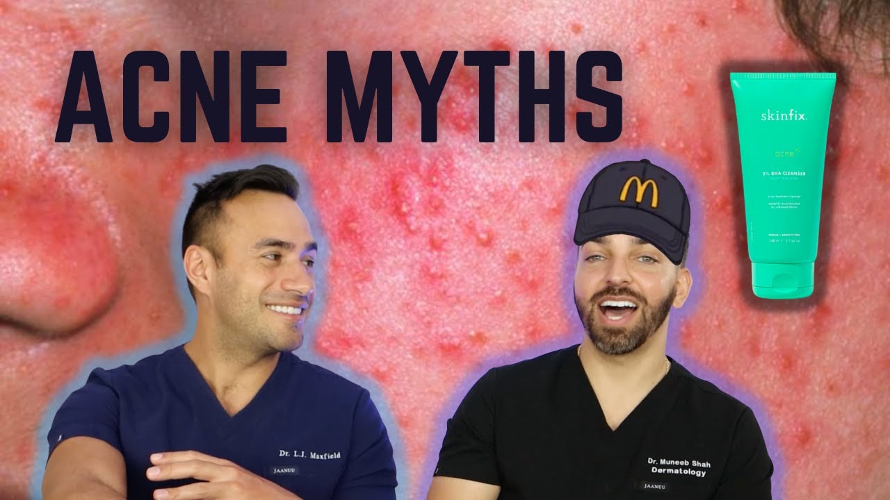Thumbnail for Debunking Common Acne Myths! Drinking water? Fried food? Spot treating? | Doctorly Debunked