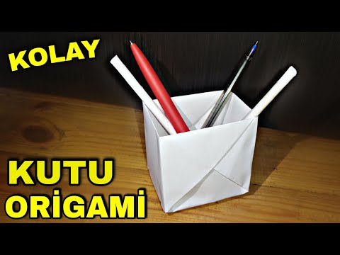 Kağıttan Kutu Yapımı (Kolay) Origami Kutu