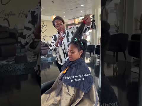 SILKPRESS TYPE 4C - Heat Trained Hair #londonhairstylist #type4hair #4chairgrowth