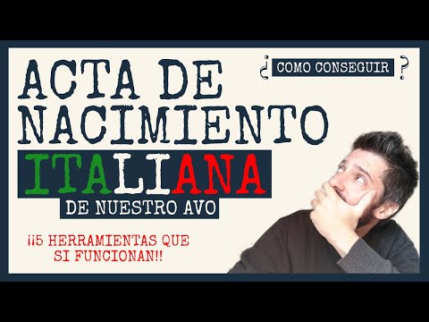 Thumbnail for 5 TRUCOS para encontrar el ACTA de tu AVO ???? - Curso Práctico Ciudadanía Italiana