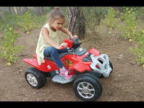PİLSAN SPEAR 12V ATV ile ORMANDA GEZİYORUZ. Eğlenceli çocuk videosu
