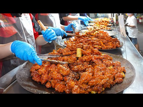 Thumbnail for 오픈 2달만에 한달 10톤씩 팔리는 닭강정? 4가지맛을 하루종일 튀기는 역대급 닭강정집┃Sweet and sour chicken / Korean street food