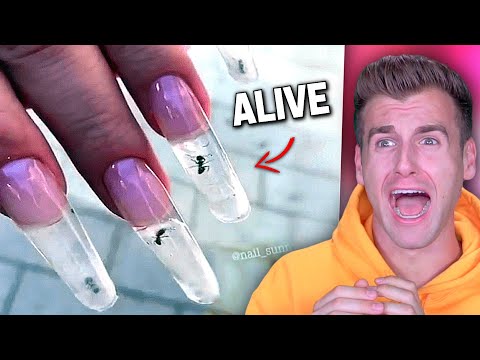 Weirdest NAIL ART that should NOT EXIST (Gone Too Far)
