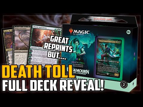 Thumbnail for Death Toll Precon Reveal! GREAT Reprints, But A Disappointing Deck Overall?  - Magic: The Gathering