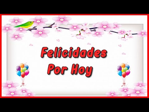 Felicidades por tu día.  ????