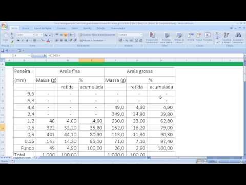 Curso de Engenharia Civil Curva granulométrica Areia fina Areia grossa Brita 1 Brita 2 Brita 3